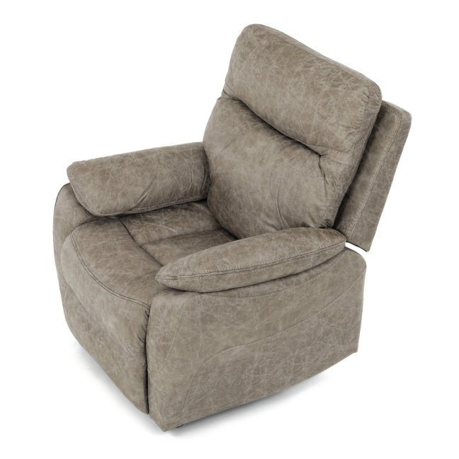 Relaxační polohovací TV křeslo NORBERT — látka, béžová, nosnost 150 kg