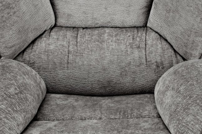 Otočné relaxační křeslo GUIDO — kov, látka, šedá