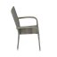 Zahradní křeslo SELEN — kov, umělý ratan, šedá