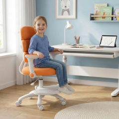 Dětská rostoucí židle Neoseat KIDDY THREE — látka, pratelný potah, oranžová