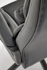 Kancelářská otočná židle MASON — síť / látka, černá