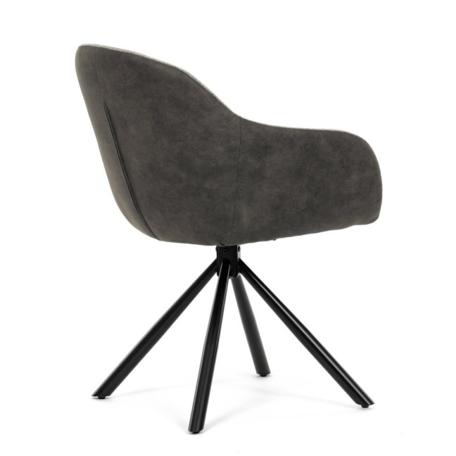 Jídelní otočné křeslo HILARY — kov, látka, šedá / více barev - Barevné varianty jídelního křesla HILARY: Šedá