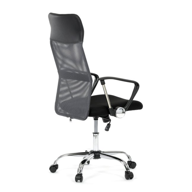 Kancelářská otočná židle MALFE — látka, šedá