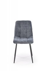 Jídelní židle MARTA — kov, látka, šedá