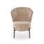 Designové křeslo CEZAR — masiv, látka, béžová