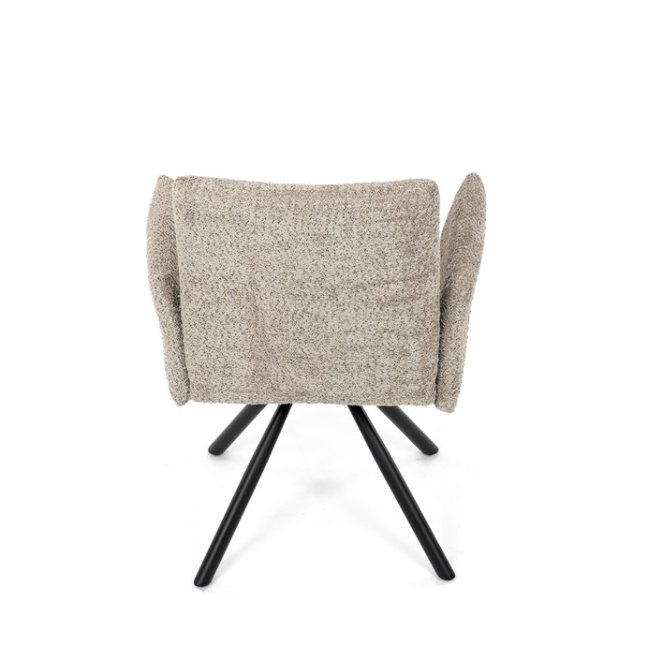 Jídelní otočné křeslo MANKA — kov, látka, více barev - Barevné varianty jídelního křesla MANKA: Šedá