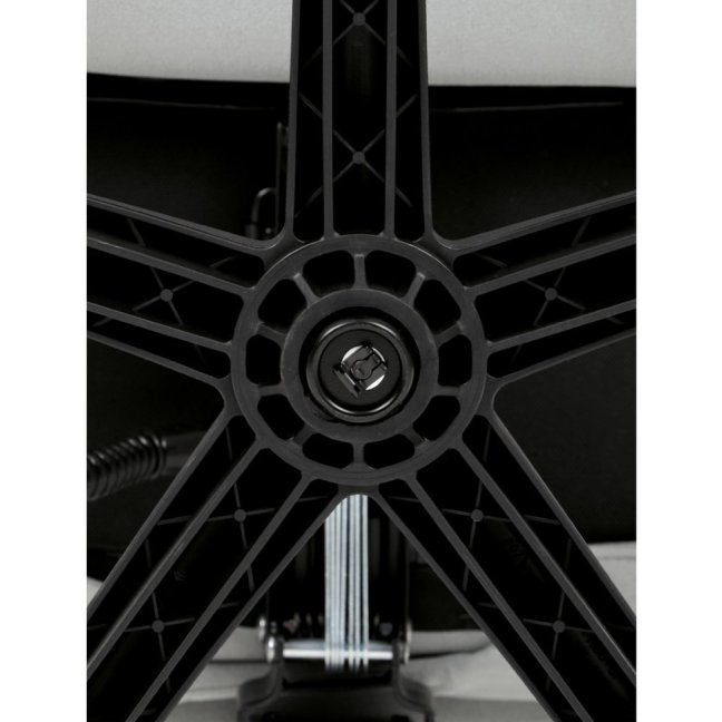 Kancelářské křeslo TITUS s podnožkou — látka, světle šedá