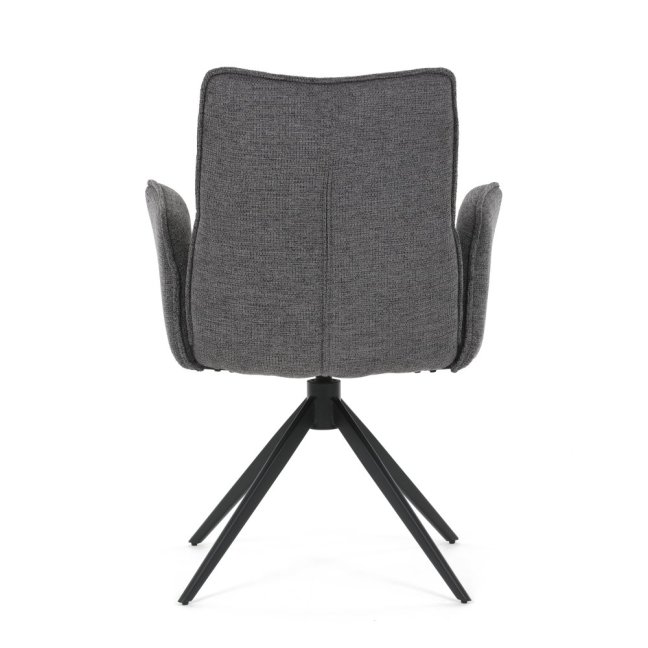 Jídelní otočné křeslo AMALI — kov, látka, více barev