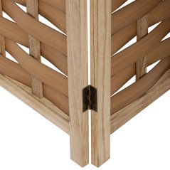 3dílný paravan MAKOTO — dřevo, přírodní