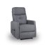 TV křeslo MODO PLUS s elektrickým polohováním — látka, šedá, nosnost 130 kg