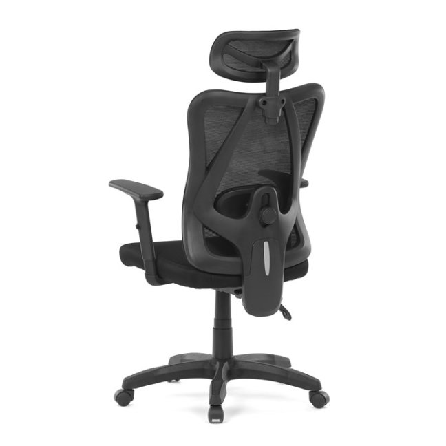 Kancelářská ergonomická židle MANET — síť / látka, černá