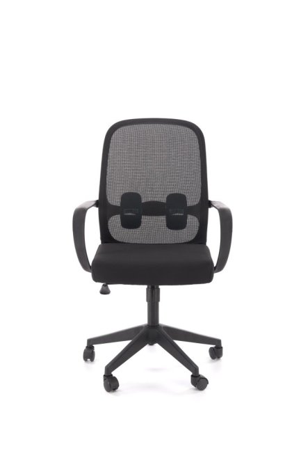 Kancelářská otočná židle ORCANO — síť / látka, černá