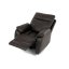 Relaxační polohovací TV křeslo NORBERT — látka, tmavě hnědá, nosnost 150 kg