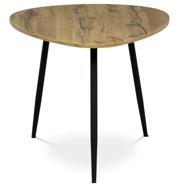 Konferenční stůl MONET II — kov, MDF, černá / divoký dub