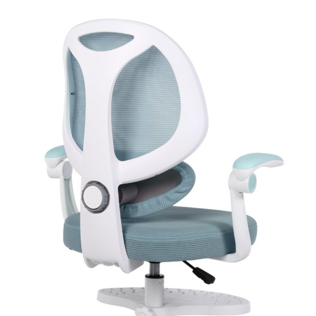 Dětská otočná židle Neoseat JUNI 009 s podnoží — látka, modrá