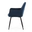 Jídelní křeslo CINDY — samet, černá / více barev - Barevné varianty židle CINDY: Modrá