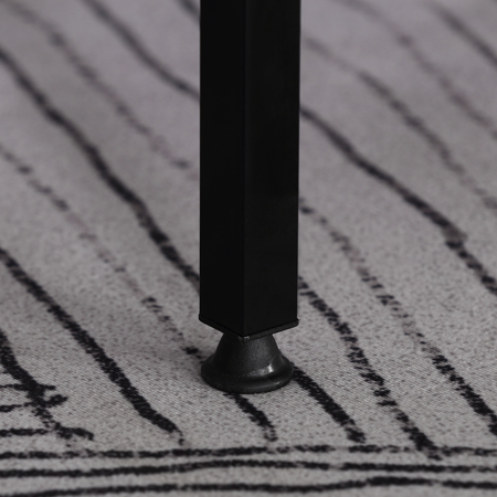 Regál SALIS II — kov, MDF, černá / dekor dub