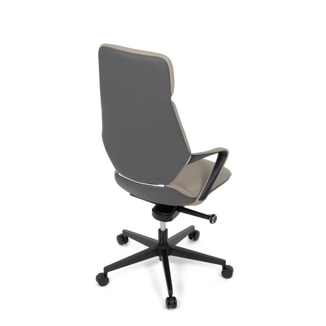 Kancelářské křeslo ZOTTO — ekokůže, šedá