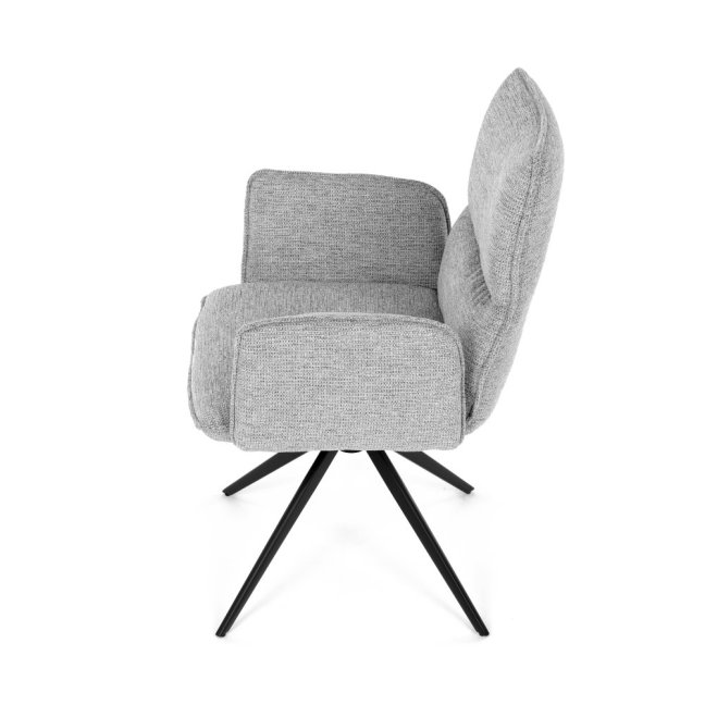 Jídelní otočné křeslo AMALI — kov, látka, více barev