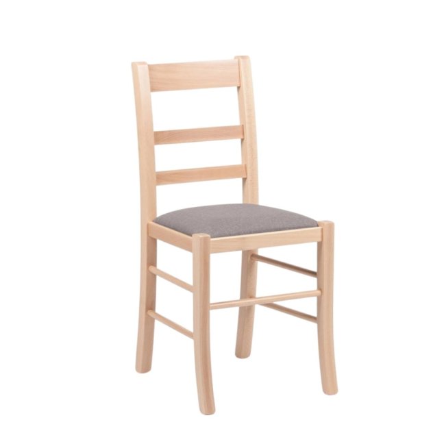 Jídelní čalouněná židle FURLA — masiv, látka, více barev, nosnost 155 kg