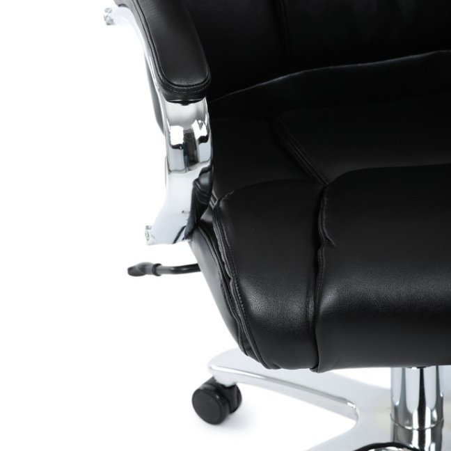 Kancelářské křeslo RYZAR — ekokůže, černá