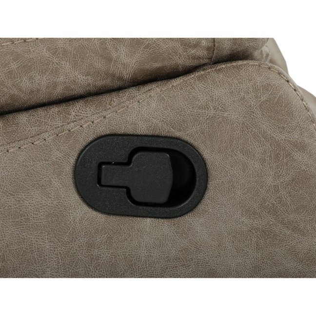 Relaxační polohovací TV křeslo NORBERT — látka, béžová, nosnost 150 kg