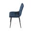 Jídelní židle THEO II — kov, samet, více barev - Barevné varianty židle THEO II: Modrá