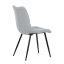 Jídelní židle MONDE — kov, látka, více barev - Barevné varianty jídelní židle MONDE: Stříbrná