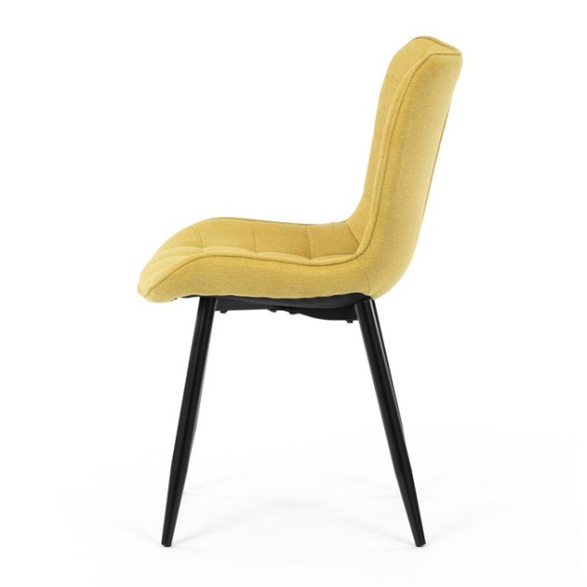 Jídelní židle PAELA — kov, látka, více barev - Barevné varianty jídelní židle PAELA: Světle šedá