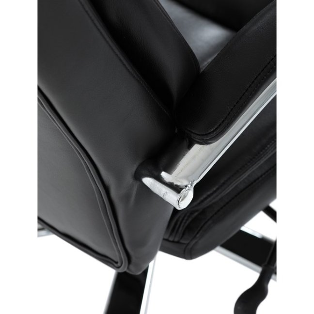 Kancelářské křeslo RYZAR — ekokůže, černá