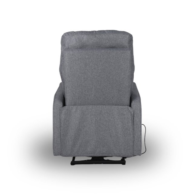 TV křeslo MODO PLUS s elektrickým polohováním — látka, šedá, nosnost 130 kg