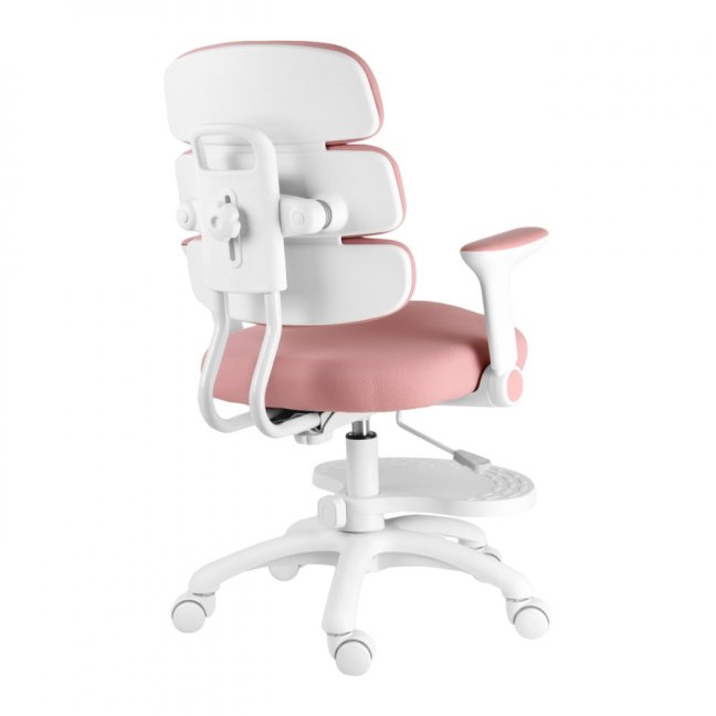 Dětská rostoucí židle Neoseat KIDDY THREE — látka, pratelný potah, růžová