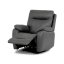 Relaxační křeslo BENNY s elektrickým polohováním — látka, šedá