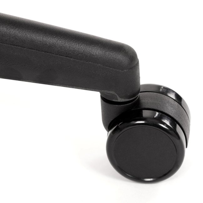 Kancelářská otočná židle BOREK — síť / látka, černá