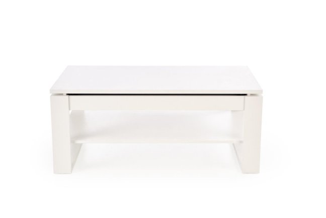 Konferenční stolek BETTY s úložným prostorem — 120x65x50 cm, bílá