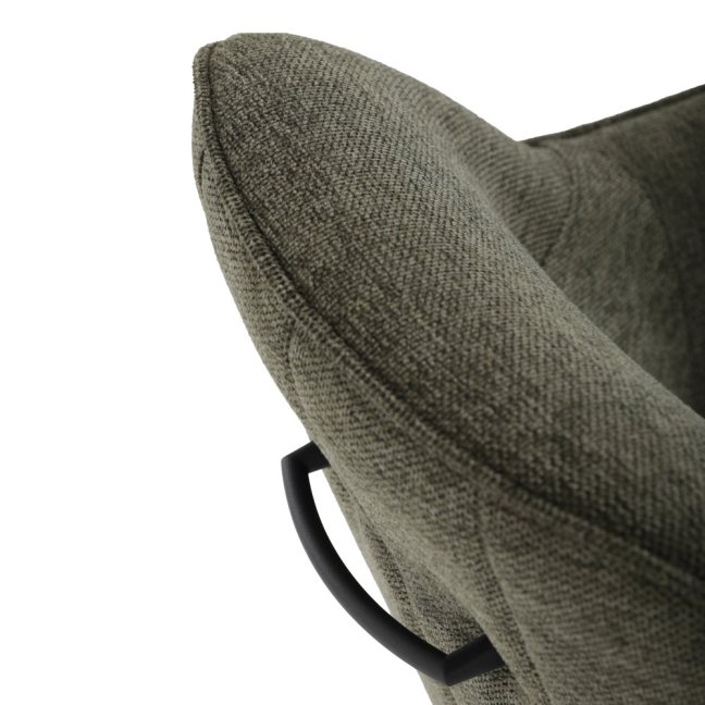 Jídelní otočná židle SCARA — kov, látka, více barev