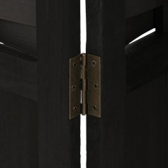 3dílný paravan TAKA — dřevo, černá