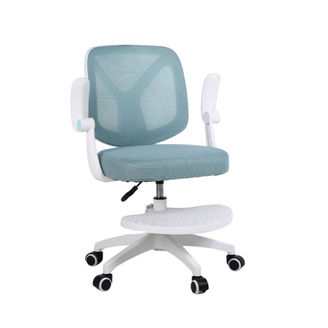 Dětská otočná židle Neoseat JUNI 010 s podnoží — látka, modrá