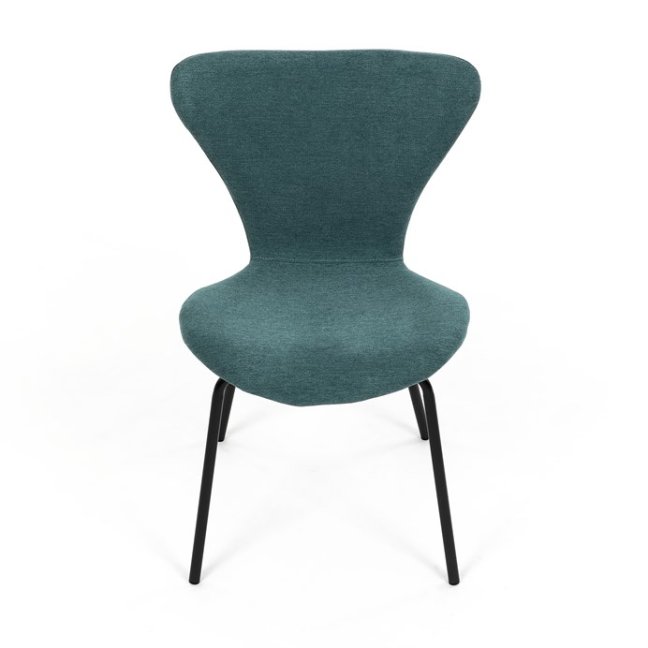 Jídelní židle JULES — kov, látka, více barev - Barevné varianty jídelní židle JULES: Světle šedá