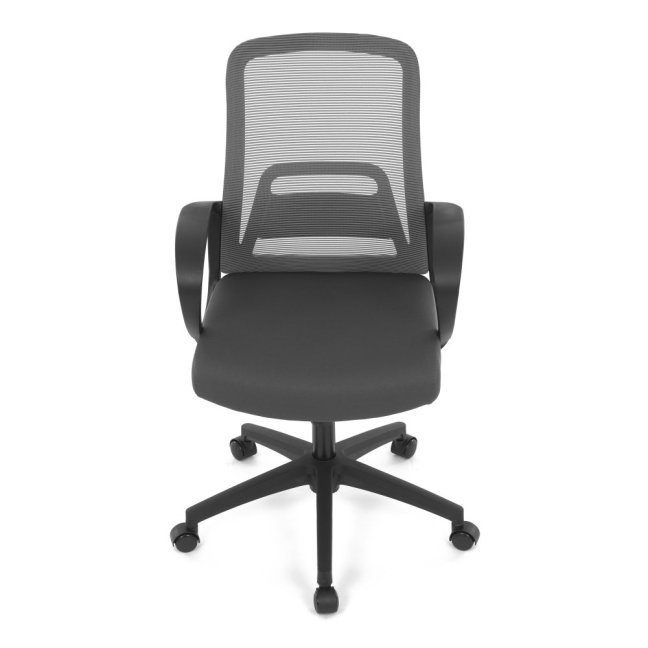 Kancelářská otočná židle NERO — látka, šedá