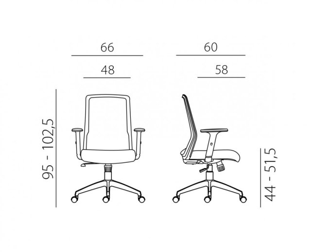Kancelářská ergonomická židle NOVELLO WHITE — síť / látka, bílá / zelená