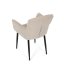Jídelní křeslo JIMBO — kov, látka, béžová