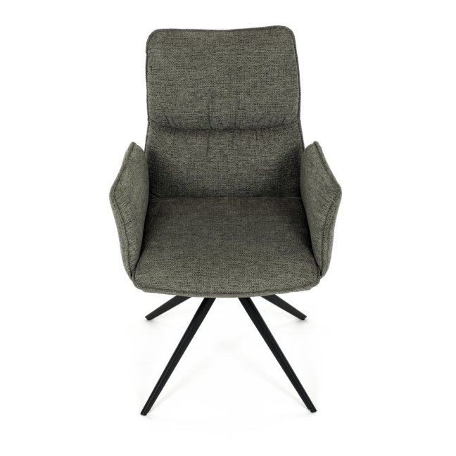 Jídelní otočné křeslo AMALI — kov, látka, více barev