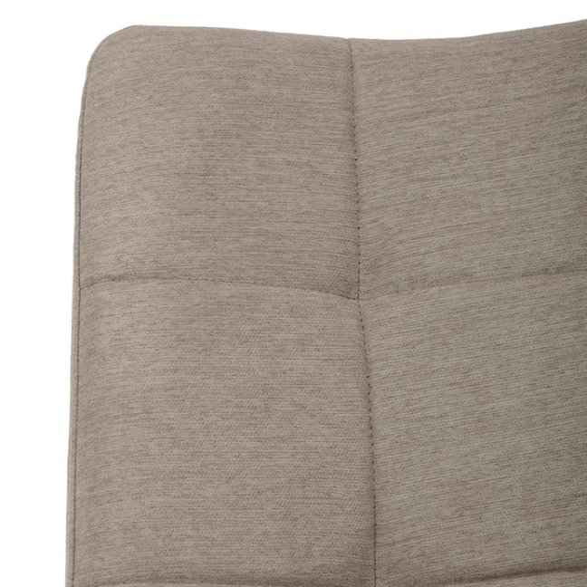 Jídelní židle DAEMON — kov, látka, černá / cappuccino