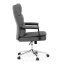 Kancelářské křeslo DARGO — ekokůže, tmavě šedá