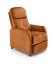Relaxační polohovací TV křeslo FELIPE 2 — látka, skořicová