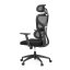 Kancelářská ergonomická židle GRANT — síť, látka, černá