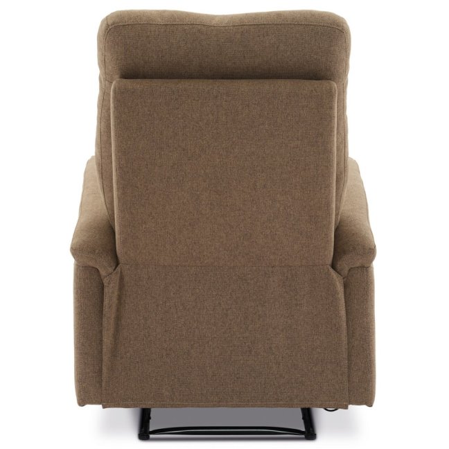 Relaxační polohovací TV křeslo ASTER — látka, hnědá