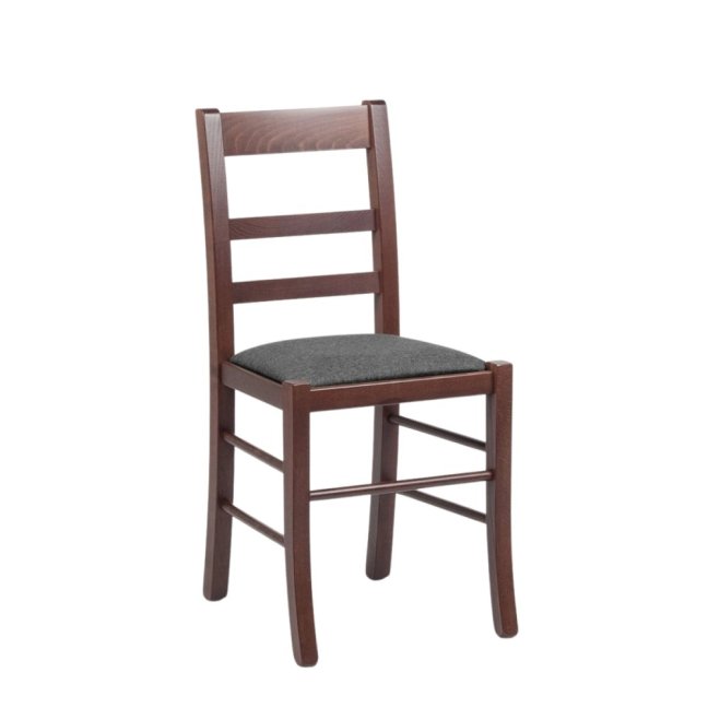 Jídelní čalouněná židle FURLA — masiv, látka, více barev, nosnost 155 kg