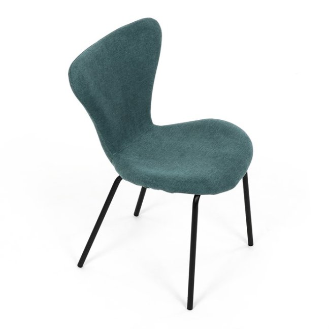 Jídelní židle JULES — kov, látka, více barev - Barevné varianty jídelní židle JULES: Světle šedá